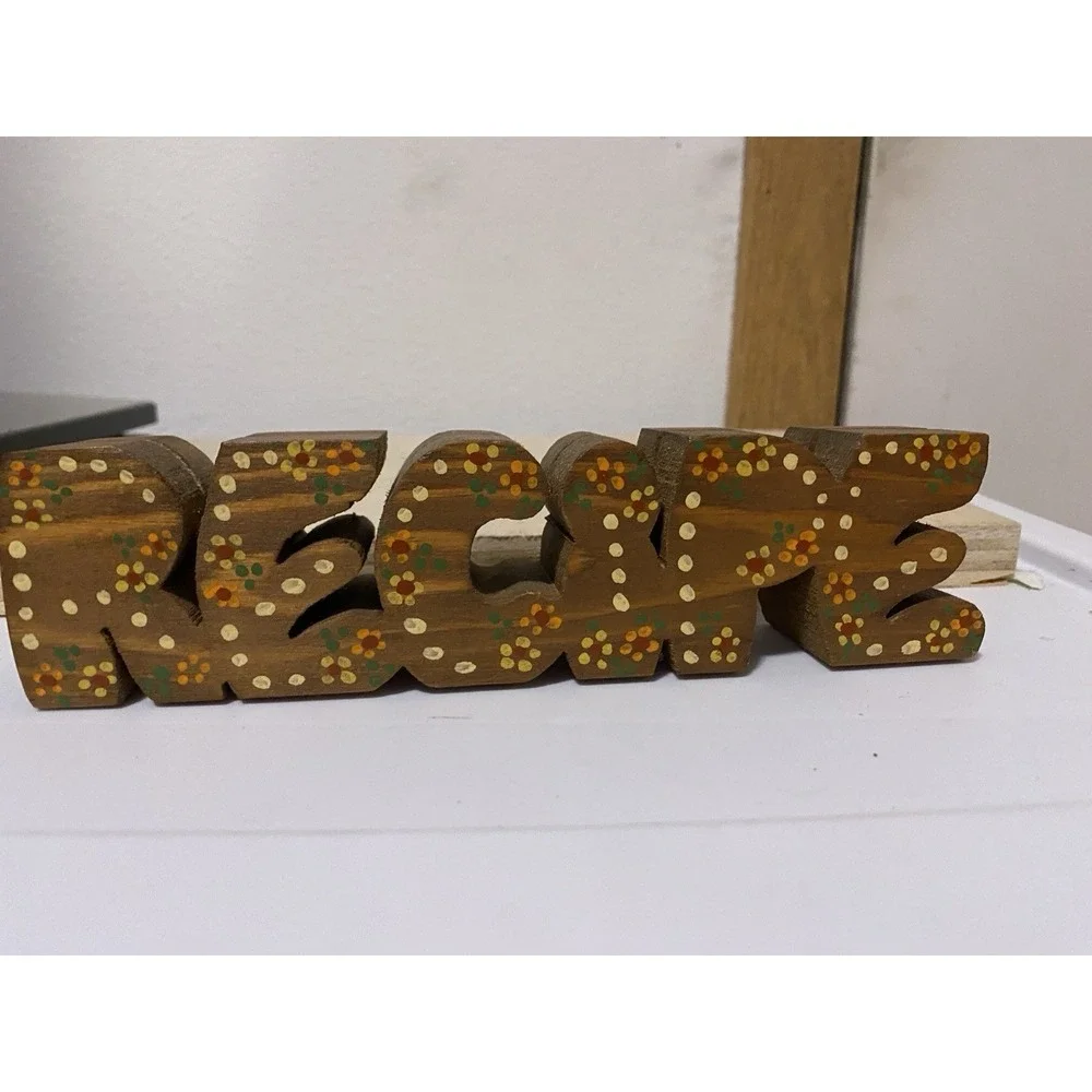 Vintage Handpainted Recipie Holder